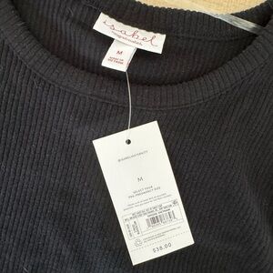 Isabel from target maternity ribbed cropped sweater shirt
